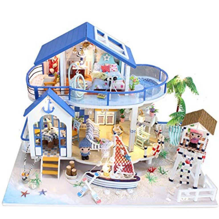 SODIAL 49 piezas de 11 Juegos de Muebles de madera para bebes para Casa