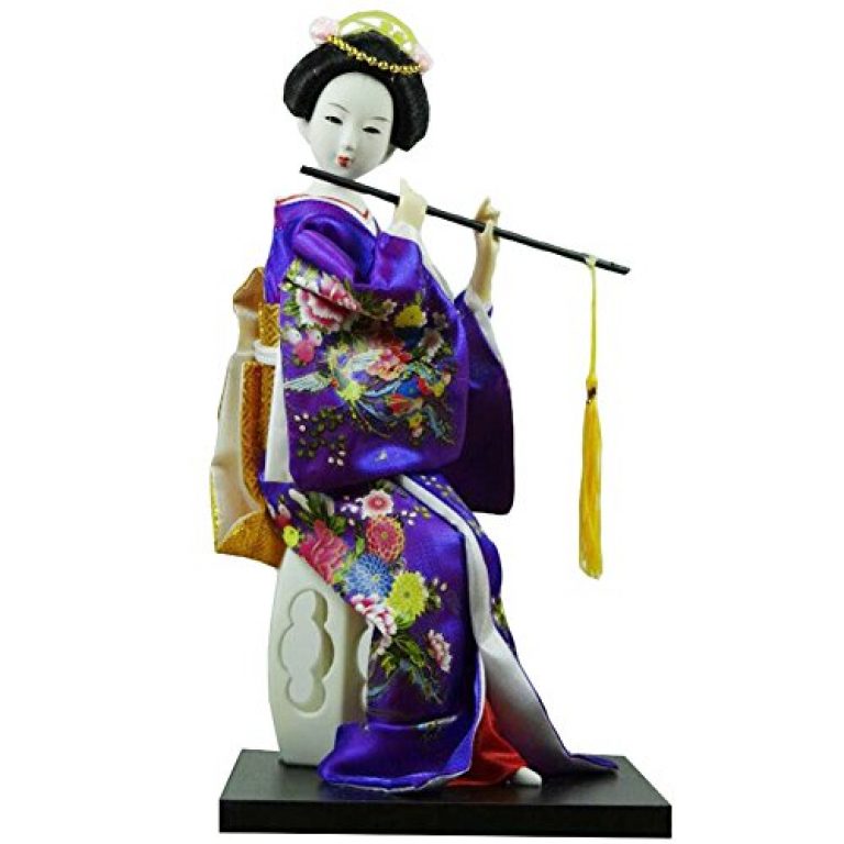 Black Temptation Japonés Tradicional Kimono Muñeca - Casas de muñecas