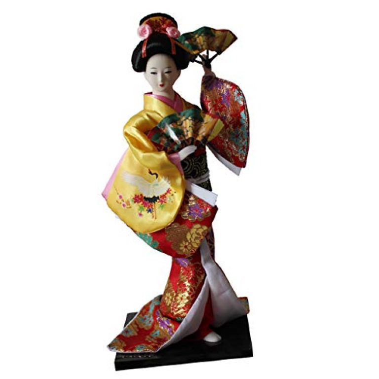 Black Temptation Japonés Tradicional Kimono Muñeca - Casas de muñecas