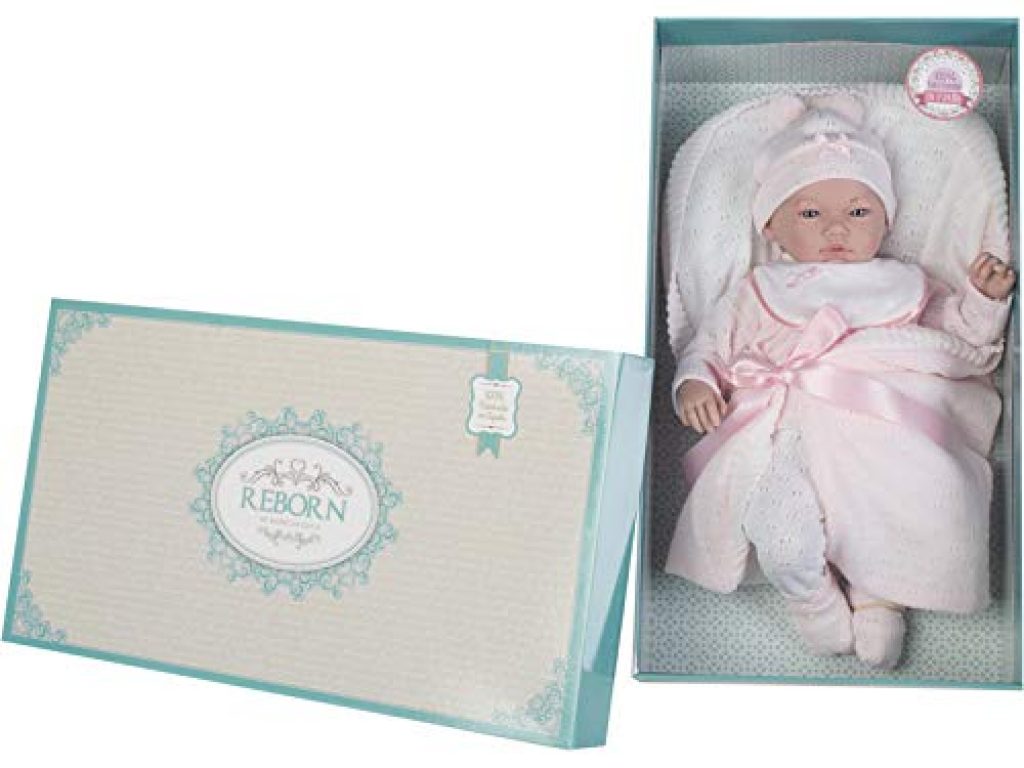 Muñeca Recién Nacida 42 Cm Chaqueta Y Manta Rosa – La Tienda De