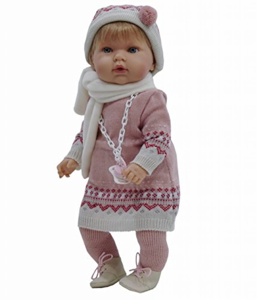 Muñeca Nines D'Onil Mi Bebito: 40 Cm Con Ojos Que Abren Y Cierran, Body De Lana Y Suave Aroma A Vainilla – Hecha En España