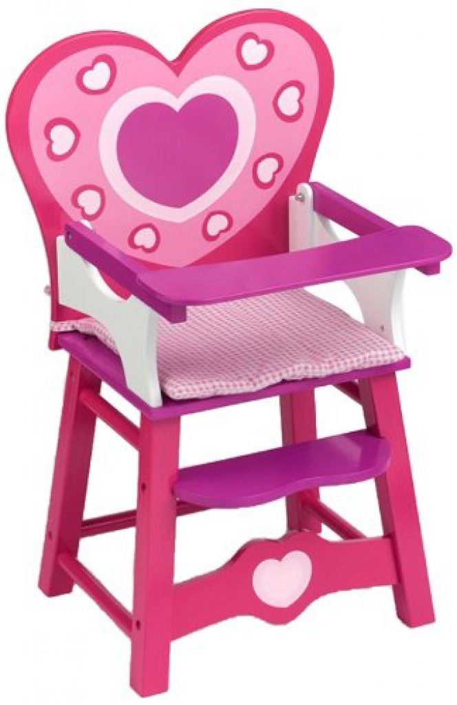 👶 Bayer Chic 2000 Trona De Muñecas Plegable Con Bandeja Y Asiento Reclinable – Para Muñecas De Hasta 50 Cm, Color Rosa, Incluye Correas Y Red De Equipaje