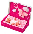 ARIAS – Muñeca bebé Pillines con baúl, 26 cm
