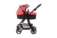 Carrito para muñecos 5 en 1 Silver Cross Pioneer: tejido Limited Edition Red