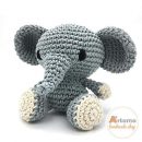 David el Elefante – Amigurumi – Muñeco de peluche – Tejido a ganchillo