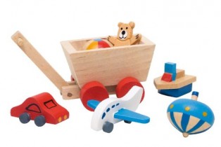 Goki 51938 – Accesorios para cuarto infantil de casa de muñecas (madera, 7 unidades)