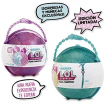 LOL Pearl Surprise – Media Esfera con Muñecas LOL y LIL Sisters Exclusivas , Rosa o Verde