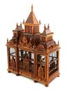 Melody Jane Casa de Muñecas Decoración 3 Torreta Madera de Nogal Victoriana