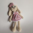 Muñeca conejita amigurumi en rosa para niños y mayores