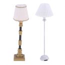 P Prettyia 2 Pedazos Lámpara de Pie Mini para Casa de Muñecas Escala 1:12