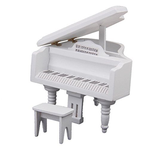 Piano de casa de munecas miniatura