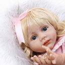 Realista Reborn Toddler Year Old Simulation Chica De Silicona Blonde Hair 24