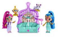 Shimmer And Shine Disney Trono con 2 muñecas, 43 x 28 x 8 cm