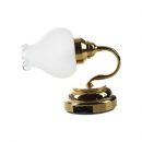 Sonline floral de metal 1:12 casa de munecas en miniatura LED