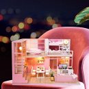 VGBEY Modelo De Casa De Bricolaje De Juguete, Kits De Modelo De Casa De Muñecas